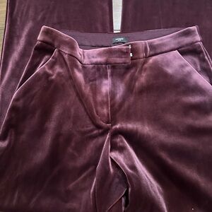 Express women’s Velour Wide leg pants. Size 10R. Color:  Maroon